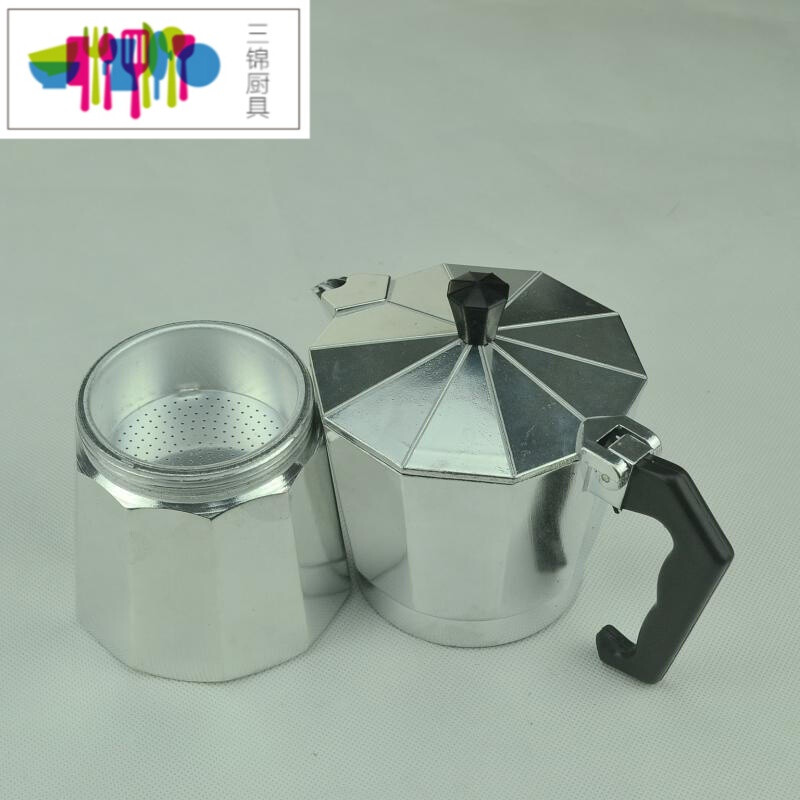 意式铝合金摩卡壶 铝制八角摩卡咖啡壶 Moka Pot 电热摩卡咖啡机 电热炉